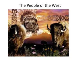the people of the west