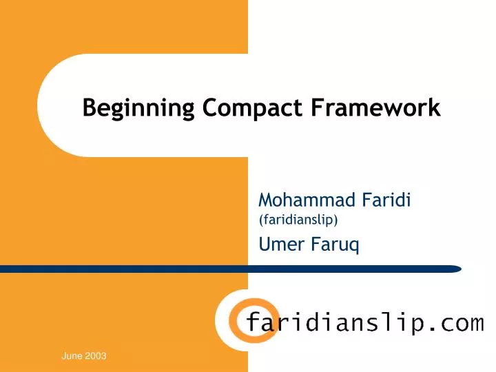 beginning compact framework