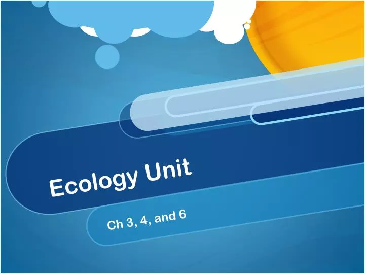 ecology unit