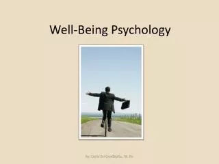 Well-Being Psychology