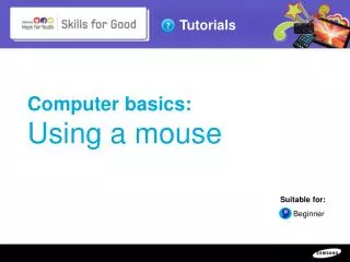 Computer basics: Using a mouse