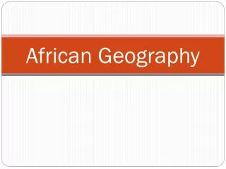 African Geography