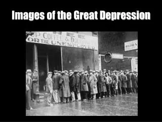 Images of the Great Depression