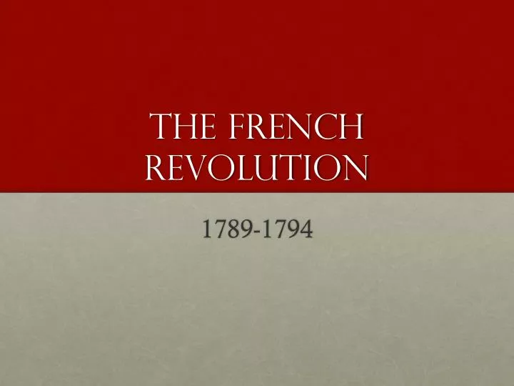the french revolution