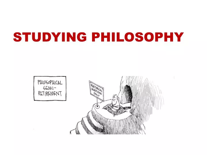 studying philosophy
