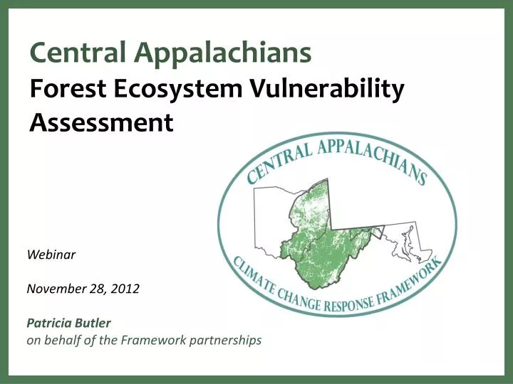 central appalachians forest ecosystem vulnerability assessment