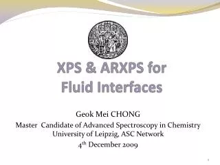 XPS &amp; ARXPS for Fluid Interfaces