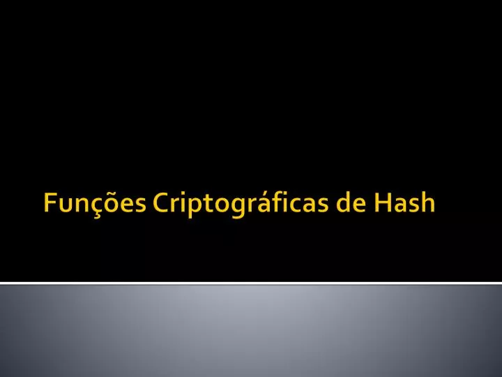 fun es criptogr ficas de hash