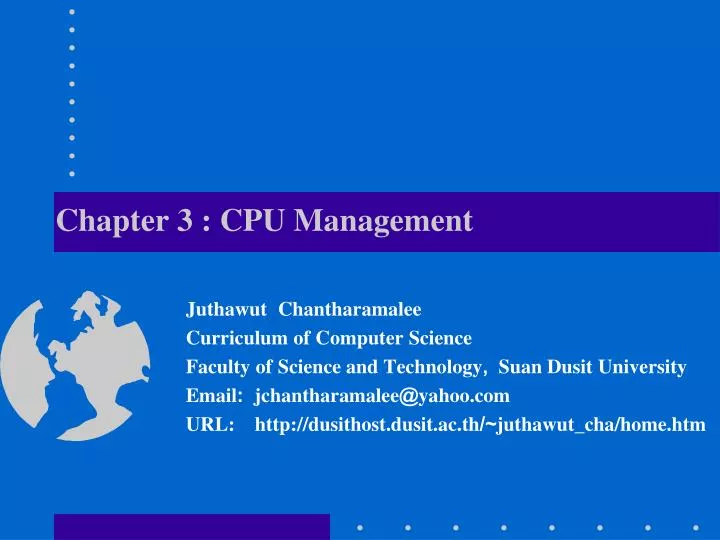 chapter 3 cpu management