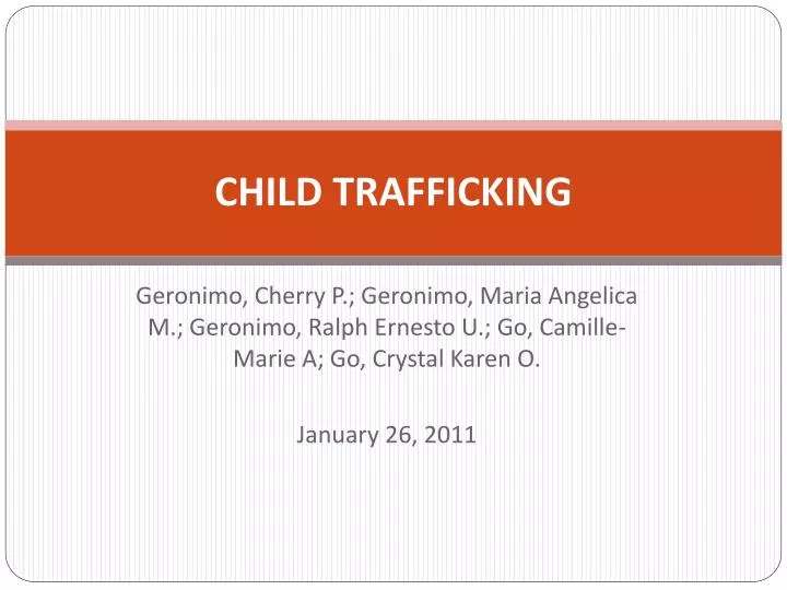 child trafficking