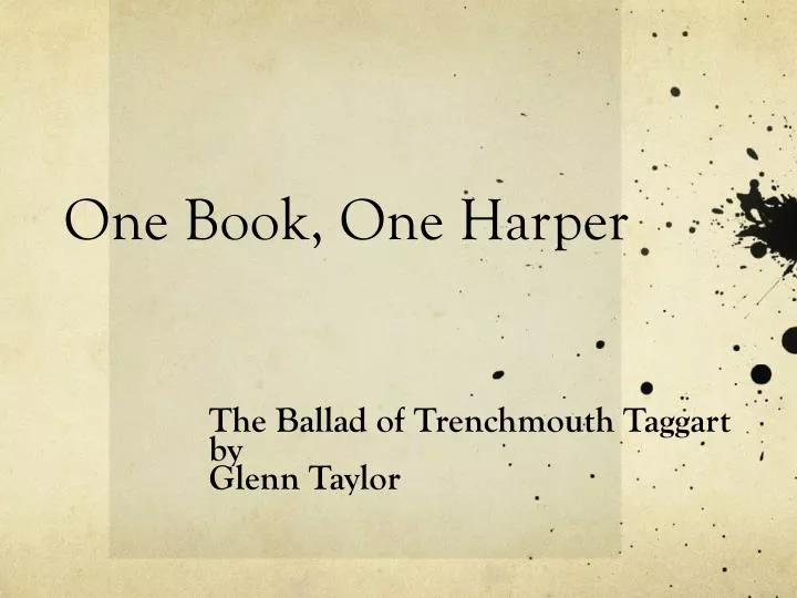 one book one harper