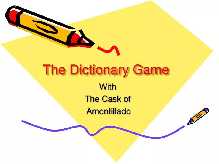 the dictionary game