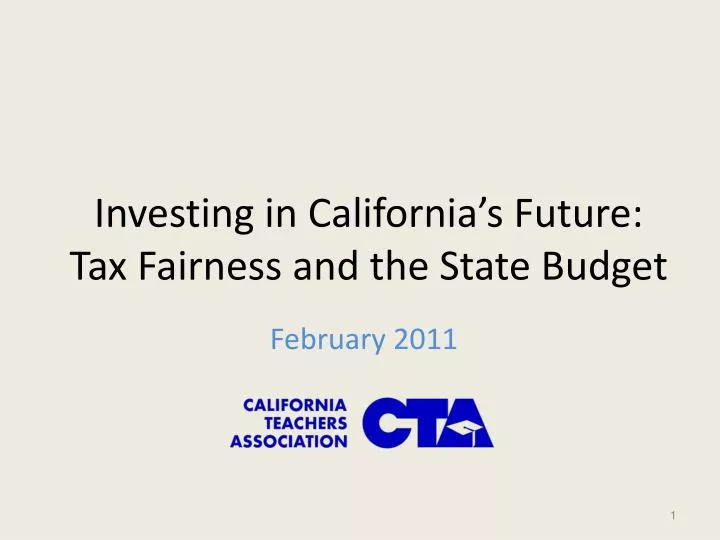 investing in california s future tax fairness and the state budget