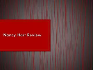 Nancy Hart Review
