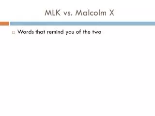 mlk vs malcolm x