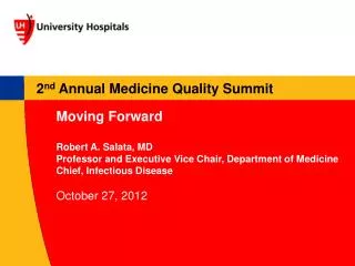 2 nd Annual Medicine Quality Summit