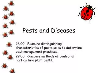 Pests and Diseases