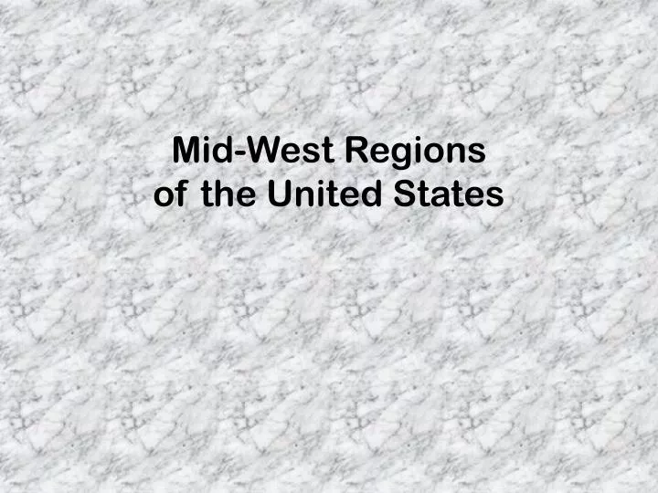 mid west regions of the united states