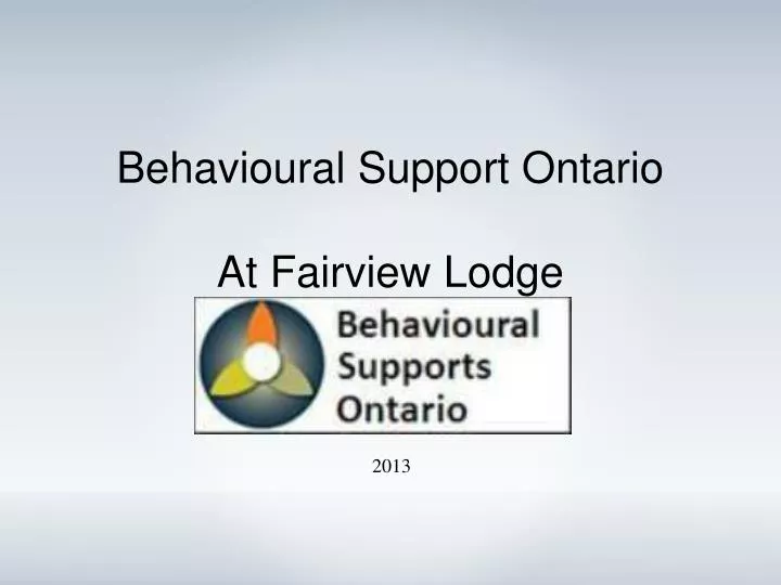 behavioural support ontario at fairview lodge