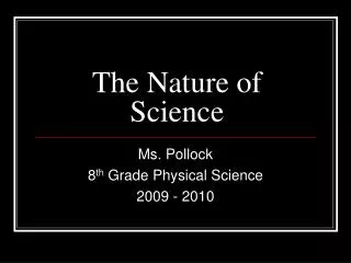 the nature of science