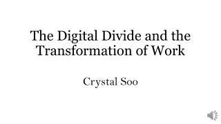 The Digital Divide and the Transformation of Work