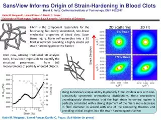 SansView Informs Origin of Strain-Hardening in Blood Clots