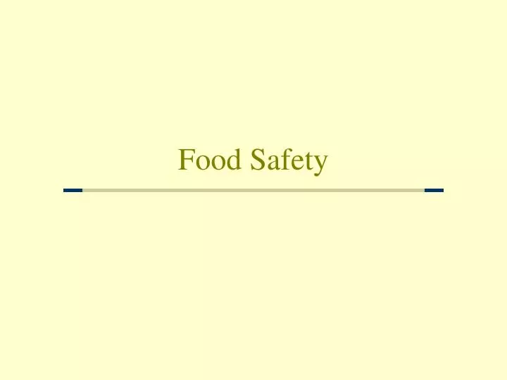 food safety