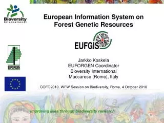 European Information System on Forest Genetic Resources