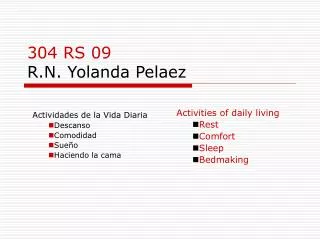 304 RS 09 R.N. Yolanda Pelaez