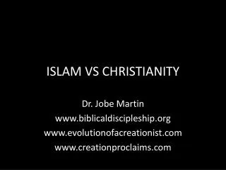 ISLAM VS CHRISTIANITY