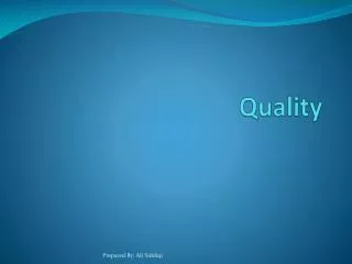 quality