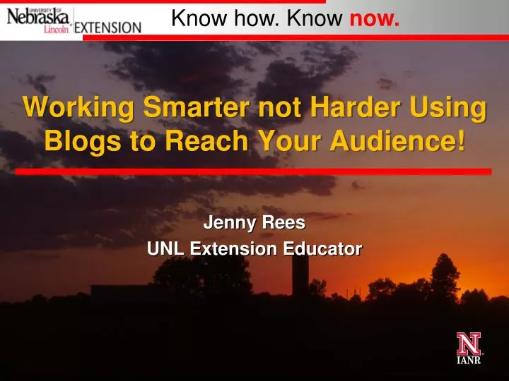 working smarter not harder using blogs to reach your audience