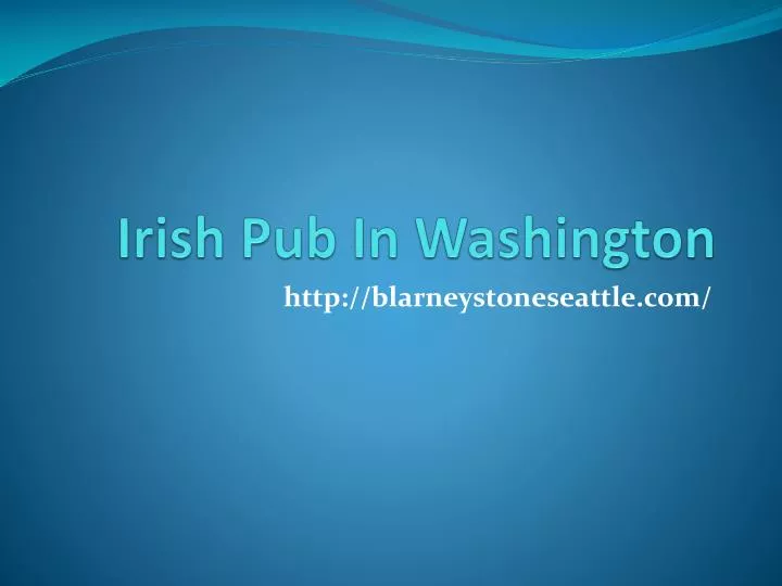 irish pub in washington