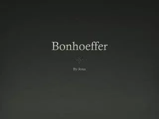 Bonhoeffer