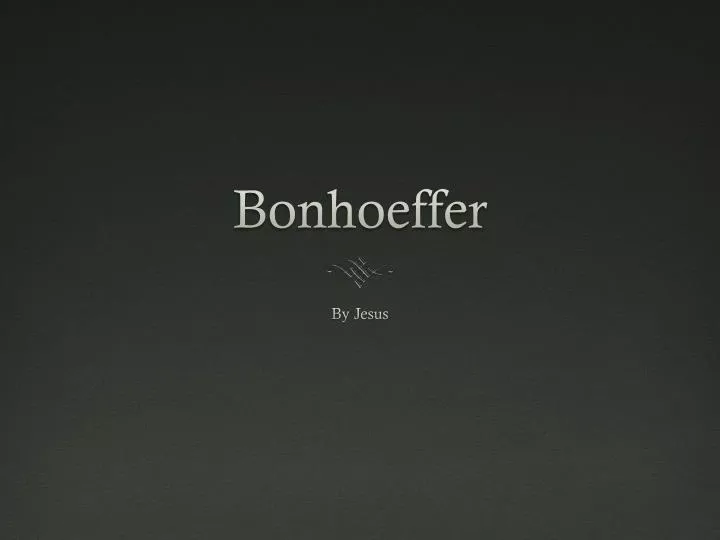 bonhoeffer
