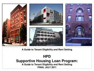 A Guide to Tenant Eligibility and Rent Setting