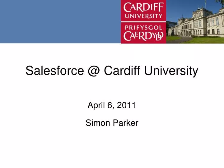 salesforce @ cardiff university