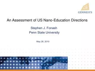 An Assessment of US Nano-Education Directions