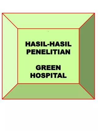 . HASIL-HASIL PENELITIAN GREEN HOSPITAL