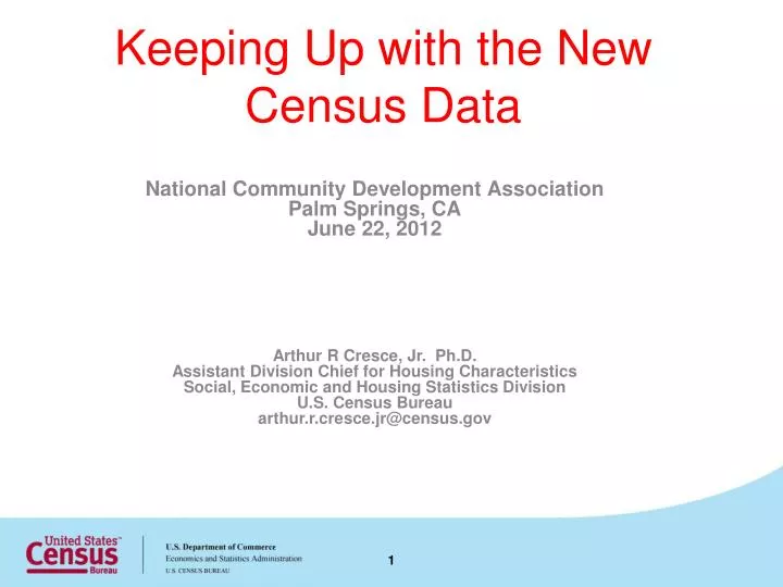 keeping up with the new census data