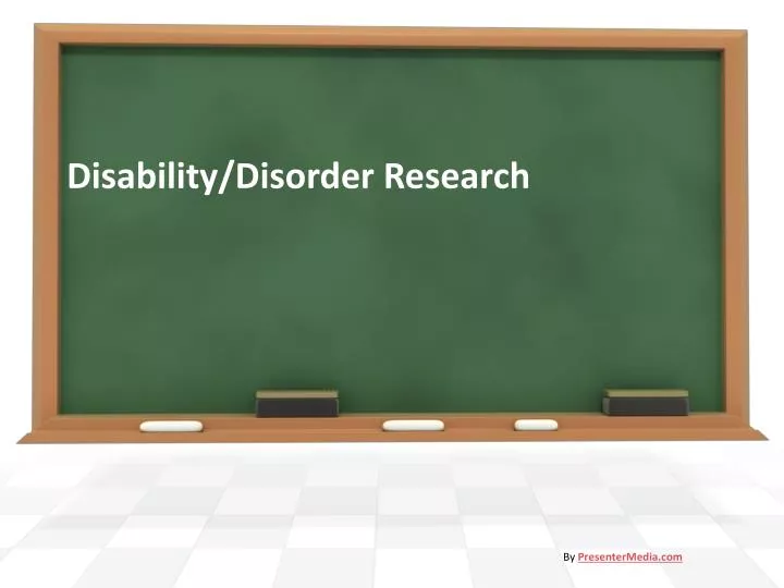 disability disorder research