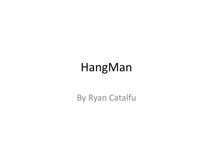 hangman