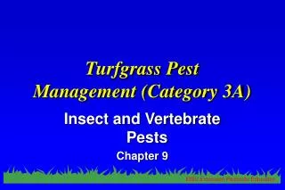 Turfgrass Pest Management (Category 3A)