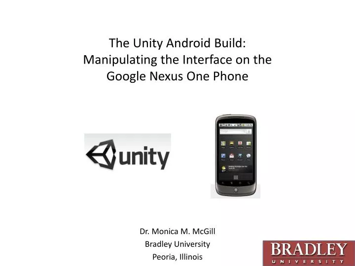 the unity android build manipulating the interface on the google nexus one phone