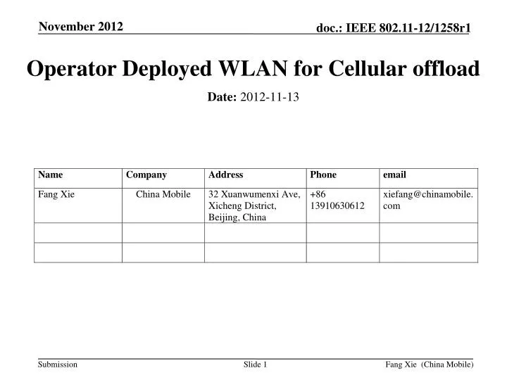 operator deployed wlan for cellular offload