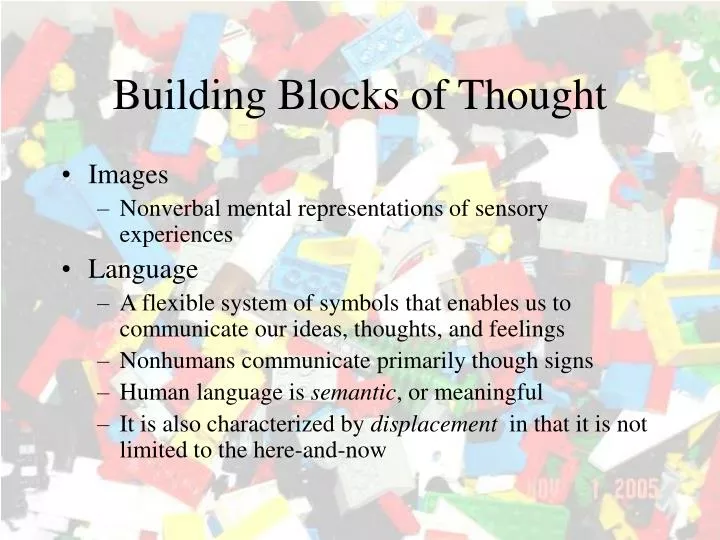 building blocks of thought