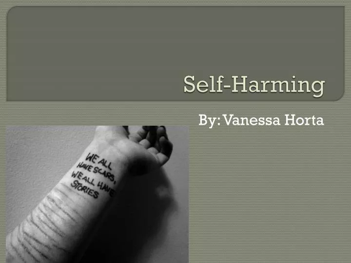 self harming
