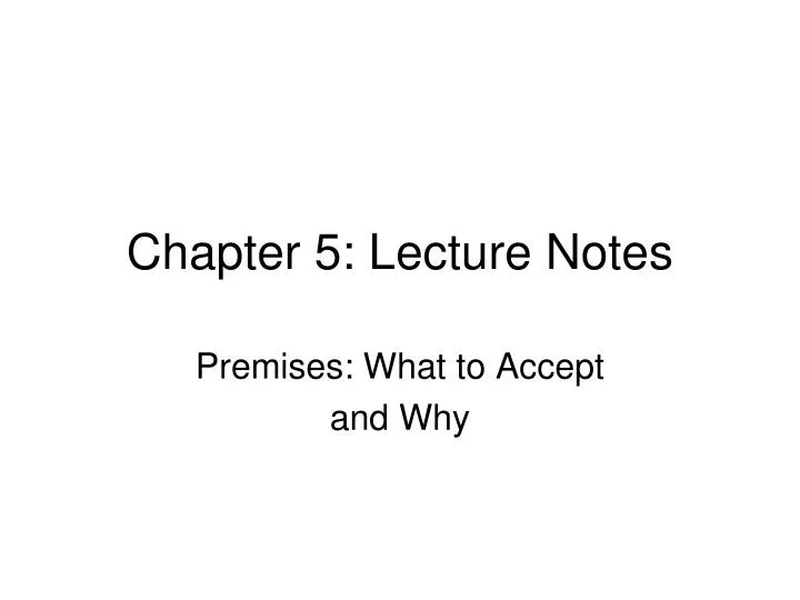 chapter 5 lecture notes