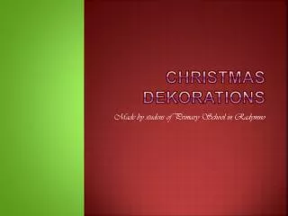 christmas dekorations