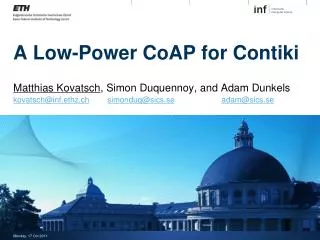 A Low-Power CoAP for Contiki